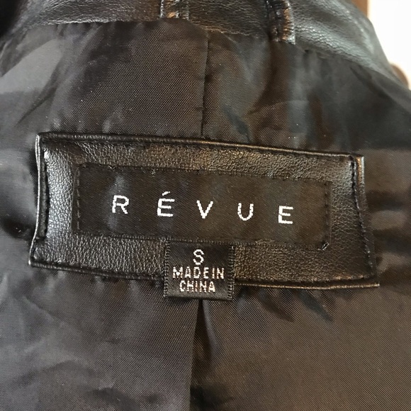 Women’s faux leather black jacket size S - Picture 6 of 6